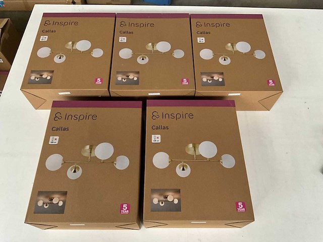Inspire callas plafondlamp (5x) - afbeelding 1 van  4