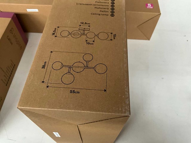 Inspire callas plafondlamp (5x) - afbeelding 3 van  4