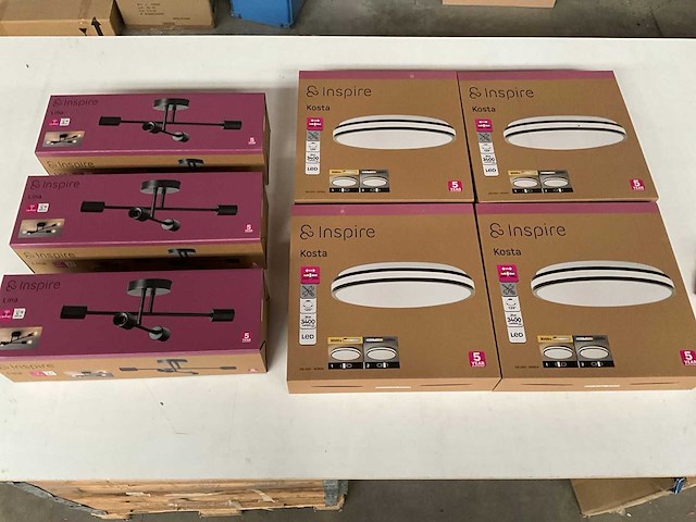 Inspire mix kavel plafondlampen (7x) - afbeelding 1 van  7