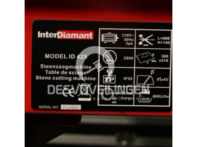 Interdiamant steenzaagmachine - afbeelding 2 van  7