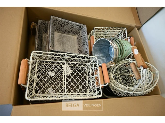 Interieur/cadeau mandjes / buckets - afbeelding 1 van  5