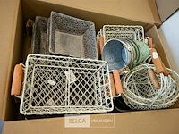 Interieur/cadeau mandjes / buckets - afbeelding 1 van  5