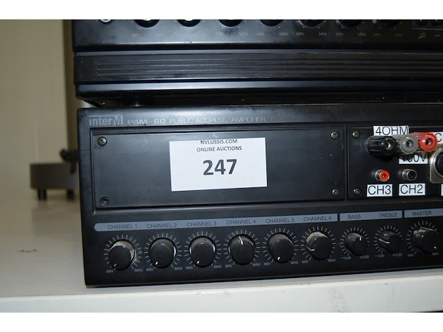 Interm pam-60 public address amplifier - afbeelding 2 van  6