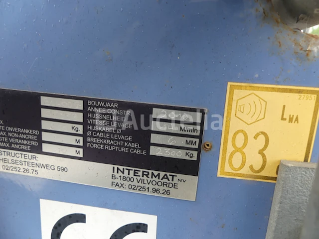 Intermat bl400g getrokken takel - afbeelding 6 van  11
