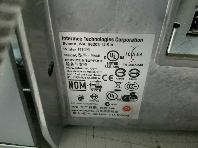 Intermec easycorder pm 4i barcode labelprinter - afbeelding 4 van  4