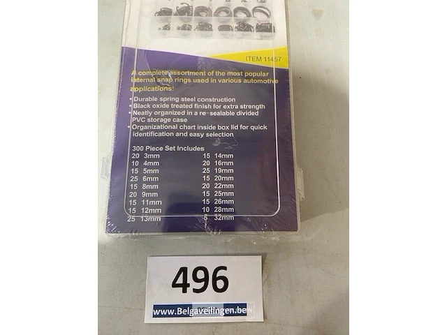 Intern borg ring assortiment 300 delig - afbeelding 3 van  3