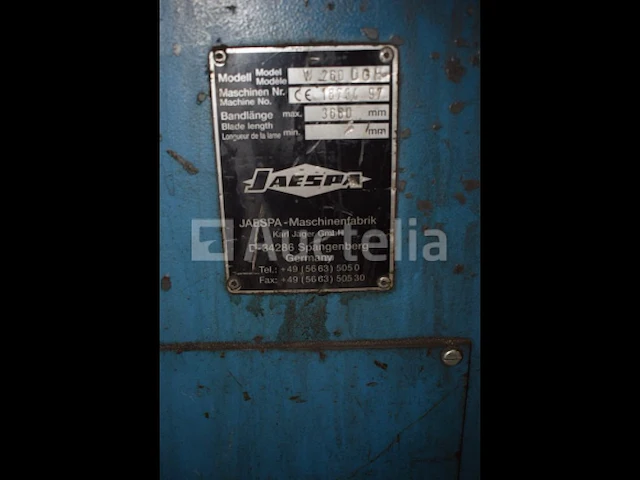 [interne referentie: s2137] jaespa metalen lintzaag - afbeelding 1 van  8