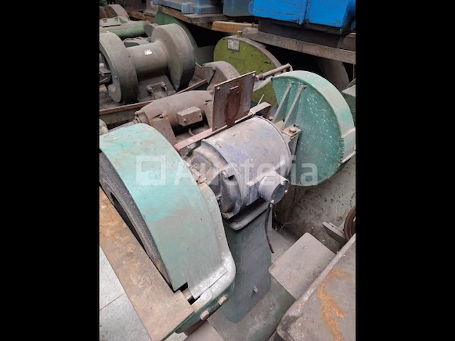 [interne referentie: s3063] hilax dubbel slijpframe voor werkplaatsen - afbeelding 1 van  9