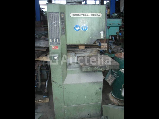 [interne referentie: s3164] verticale metalen lintzaag, rockwell delta - afbeelding 1 van  5