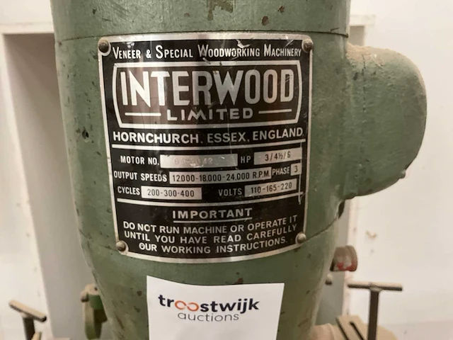 Interwood kantenfreesmachine - afbeelding 9 van  9