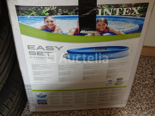 Intex easy set zwembad met pomp en afdekking - afbeelding 1 van  5