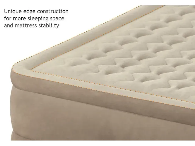 Intex luchtmatras 2-persoons ultra plush beige 203 x 152 x 46 cm - afbeelding 2 van  5