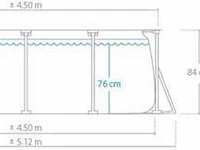 Intex rectanggular frame 4,5 m opzetzwembad - afbeelding 2 van  2