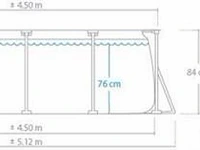 Intex rectanggular frame 4,5 m opzetzwembad - afbeelding 2 van  2