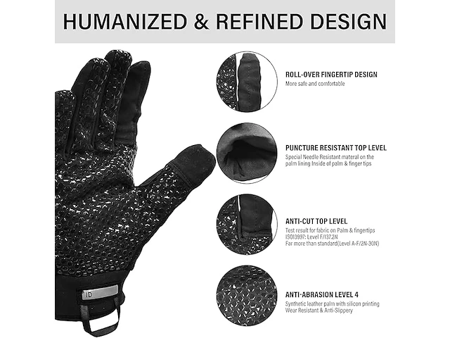 Intra-fit snijbestendige touchscreen-handschoenen - afbeelding 4 van  4