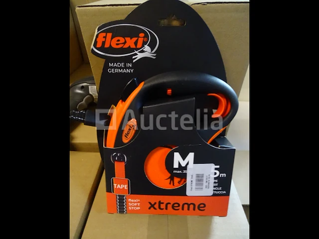 Intrekbare hondenriem - tape - m - 5 m - oranje - flexi xtreme - afbeelding 2 van  2