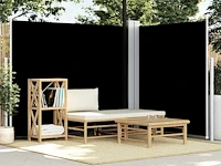 Intrekbare zijluifel zwart - 180x600 cm - afbeelding 1 van  7