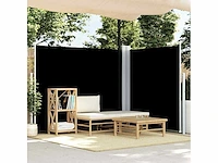 Intrekbare zijluifel zwart - 180x600 cm - afbeelding 2 van  7