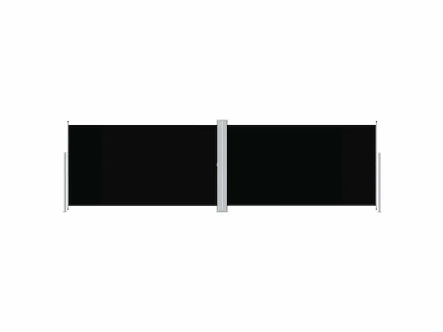 Intrekbare zijluifel zwart - 180x600 cm - afbeelding 3 van  7