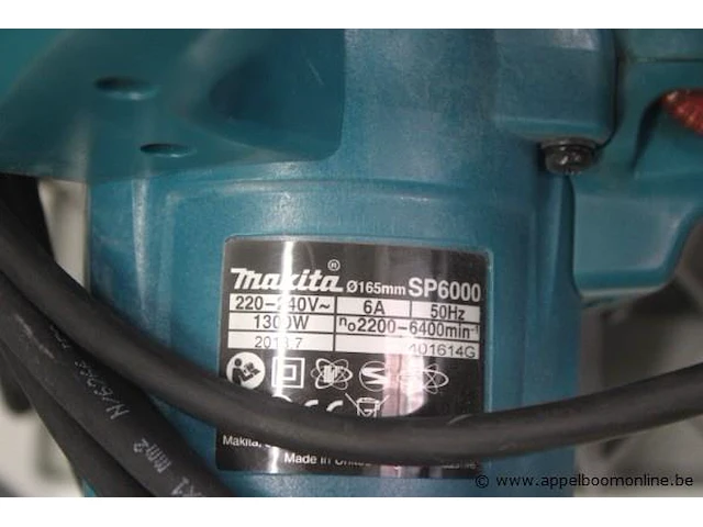 Invalszaagmachine makita sp6000 plus geleider - afbeelding 3 van  3