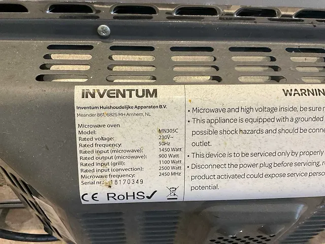 Inventum mn305c magnetrons & ovens - afbeelding 4 van  4