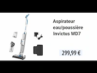 Invictus wd7 draadloze nat/droog steelstofzuiger - afbeelding 1 van  9