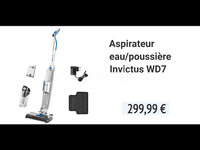 Invictus wd7 draadloze nat/droog steelstofzuiger - afbeelding 1 van  9