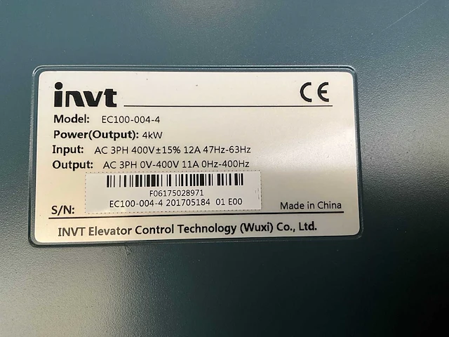 Invt ec100-004-4 frequentieregelaar - afbeelding 7 van  7