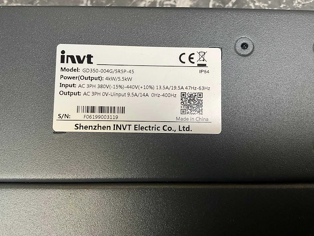 Invt gd350-004g/5r5p-45 inverter - afbeelding 6 van  8