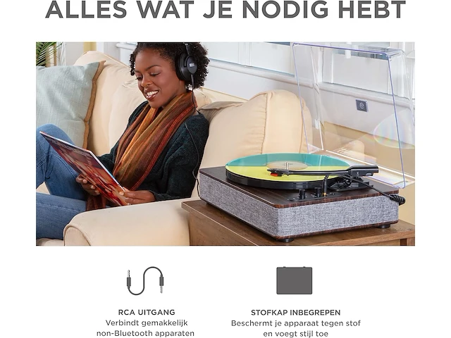 Ion audio luxe lp – bluetooth vinyl platenspeler - afbeelding 5 van  7