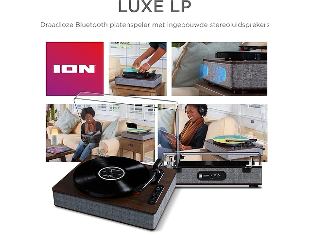 Ion audio luxe lp – bluetooth vinyl platenspeler - afbeelding 7 van  7