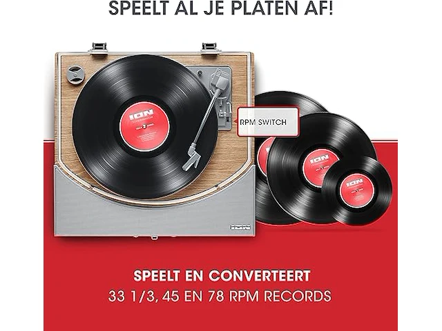 Ion audio premier lp - draadloze bluetooth platenspeler - afbeelding 5 van  5
