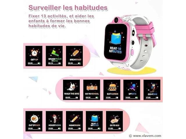 Iowodo kids smartwatch incl game & videocall functie - afbeelding 4 van  6