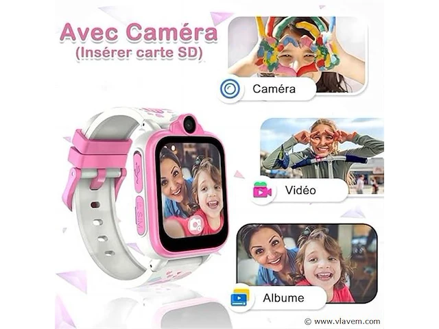 Iowodo kids smartwatch incl game & videocall functie - afbeelding 2 van  6