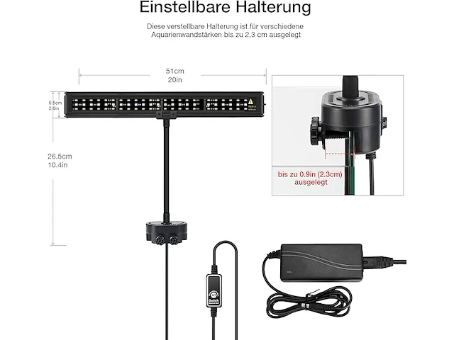 Ireenuo led aquarium licht - afbeelding 3 van  5