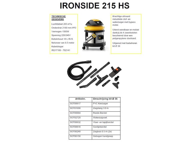 Ironside 215 hs - afbeelding 2 van  2