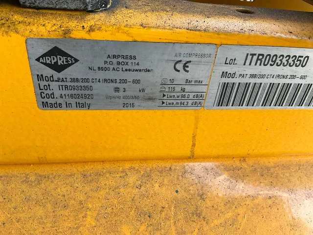 Ironside irbc 200-600 luchtcompressor - afbeelding 5 van  5