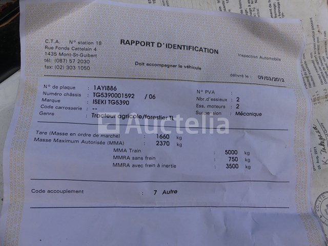 Iseki minitractor tg5390fhc - afbeelding 8 van  24