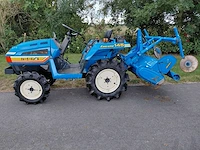 Iseki tu145 d vierwielaangedreven minitractor met grondfrees - afbeelding 1 van  17