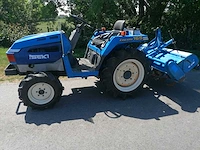Iseki tu165f vierwielaangedreven minitractor met grondfrees - afbeelding 1 van  15