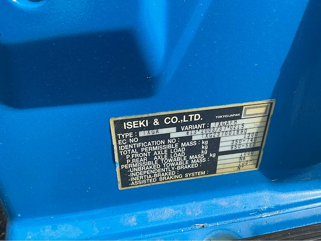 Iseki txg 237 overige tractoren - afbeelding 11 van  33