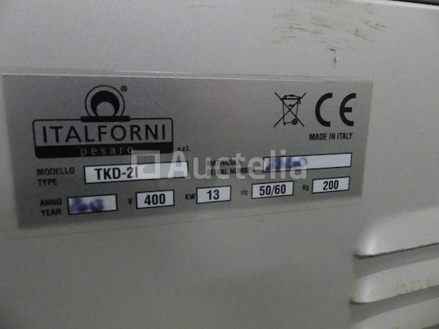 Italforni tkd-21 22-deurs pizzaoven - afbeelding 6 van  8