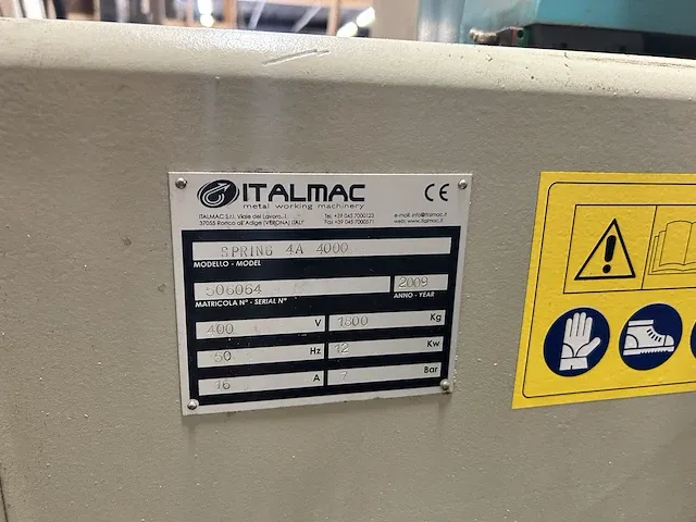 Italmac spring 4a 4000 cnc - afbeelding 64 van  66