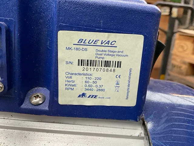 Ite blue vac mk-180-ds vacuümpomp - afbeelding 7 van  7