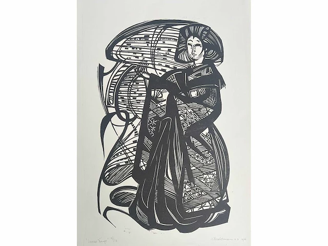 J. heestermans - lithografie - afbeelding 1 van  1