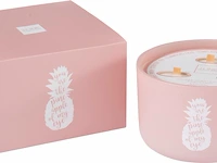 J-line geurkaars ananas roze large-50u - afbeelding 1 van  1