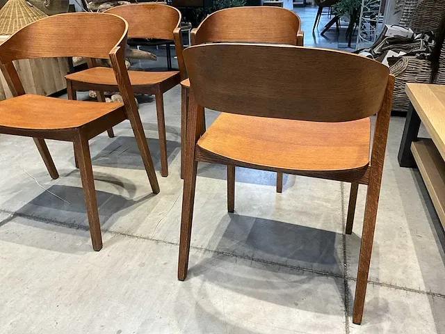 J-line houten eetkamerstoel (4x) - afbeelding 4 van  5