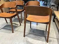J-line houten eetkamerstoel (4x) - afbeelding 4 van  5