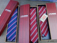J. ploenes stropdassen in houten case 3 stuks - afbeelding 1 van  1
