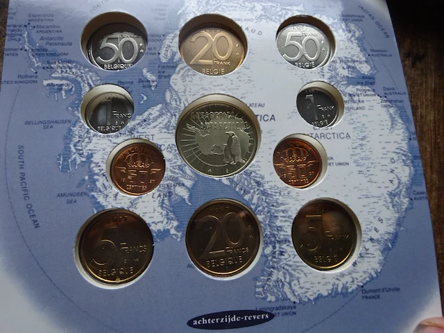 Jaarset 1997 antartica fleur de coins - afbeelding 2 van  2